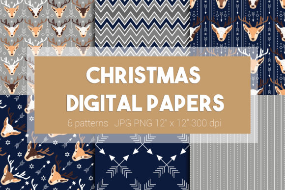 Christmas Paper Scandinavian Patterns