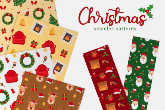 Classic Christmas Seamless Patterns a: A Versatile Resource for Creative Projects