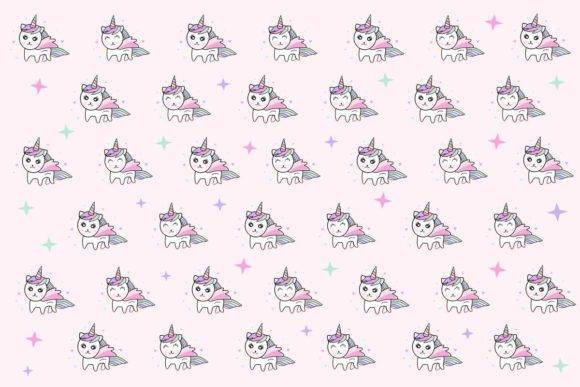 Cute Cartoon Little Unicorn Patterns for Creative Projects