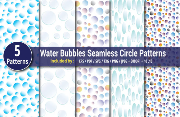 Multicolor Seamless Bubbles Patterns: A Versatile Design Resource for Creatives and Businesses