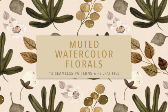 Muted Watercolor Floral Patterns