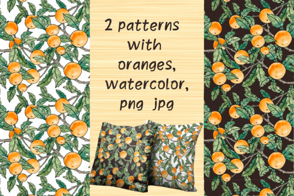 Orange Patterns Watercolor Digital Paper: A Creative Resource for Modern Designers