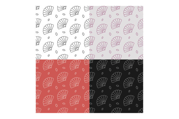 Patterns with Female Folding Fan