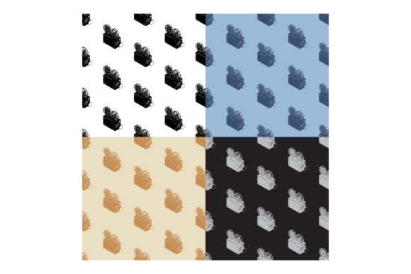 Patterns with Monochrome Old Camcorder