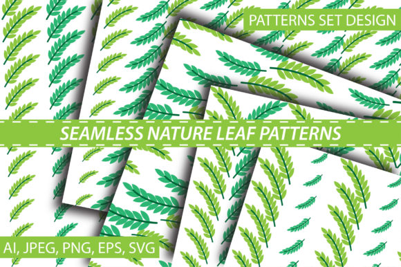 Seamless Nature Leaf Patterns: A Versatile Design for Every Project