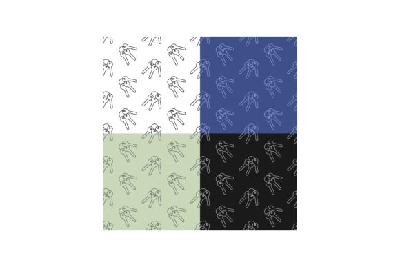 Seamless Patterns with Bunch of K and Keys on Ring: A Versatile Design Element