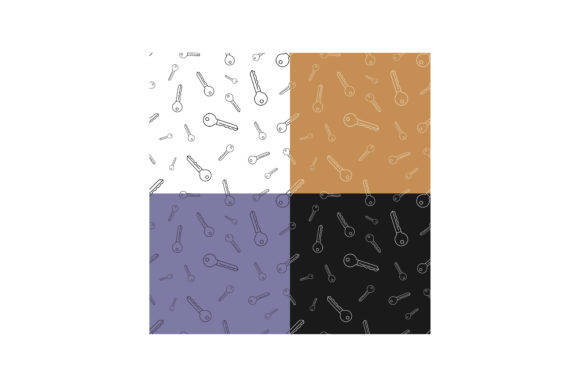 Set of Seamless Patterns with Key to Loc: A Versatile Design Solution for Creatives and Businesses