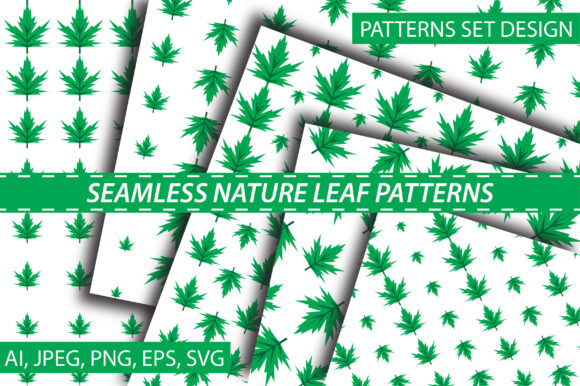 Simple Natural Leaf Patterns: A Versatile Design for Creative Projects