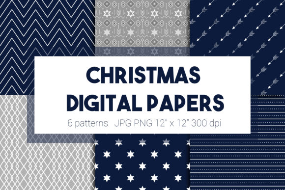 Xmas Digital Paper: Christmas Patterns